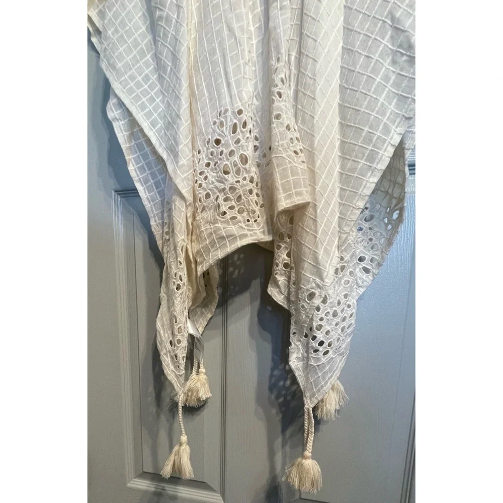Anthropologie Tasseled Eyelet Kimono NWT (One Size Fits All) - Picture 6 of 13
